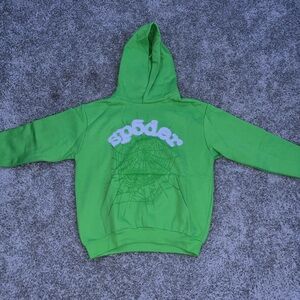 Green Sp5der hoodie